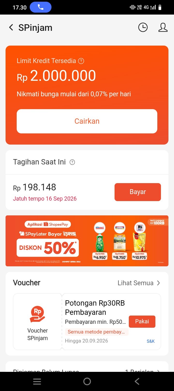 Shopee Spinjam 24jam 