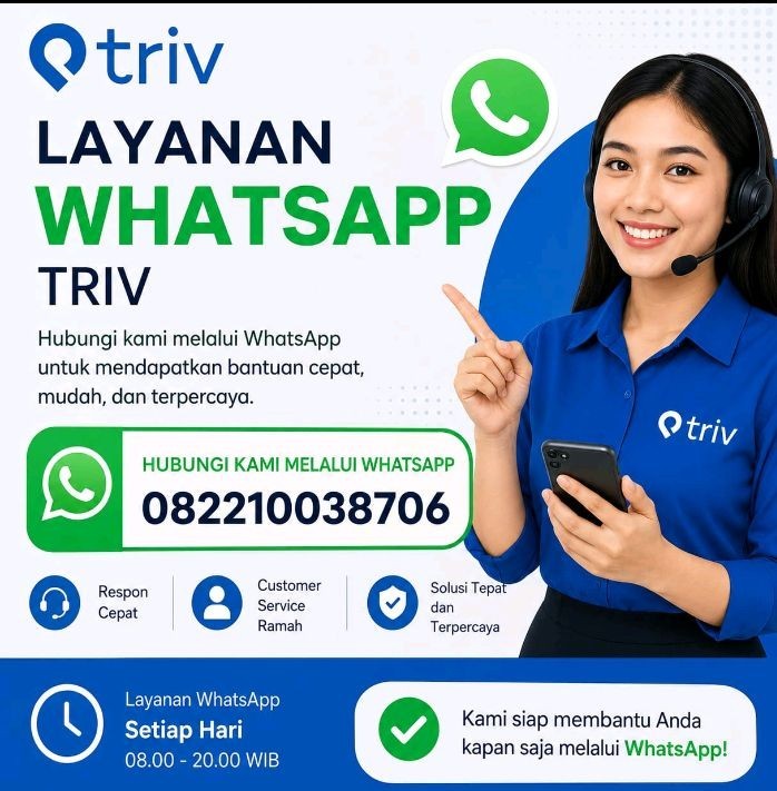 Ini Cara Menghubungi Call Center Triv Layanan 24Jam 0822-10038-706