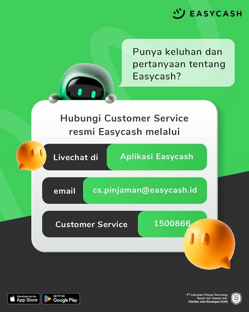 Nomor WhatsApp Cs EasyCash 24jam 