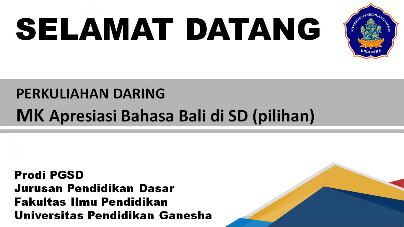 Apresiasi Bahasa Bali di SD (Pilihan)
