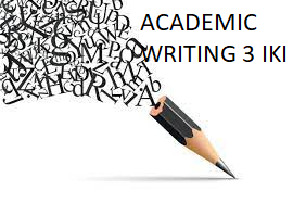 Academic Writing 3IKI class